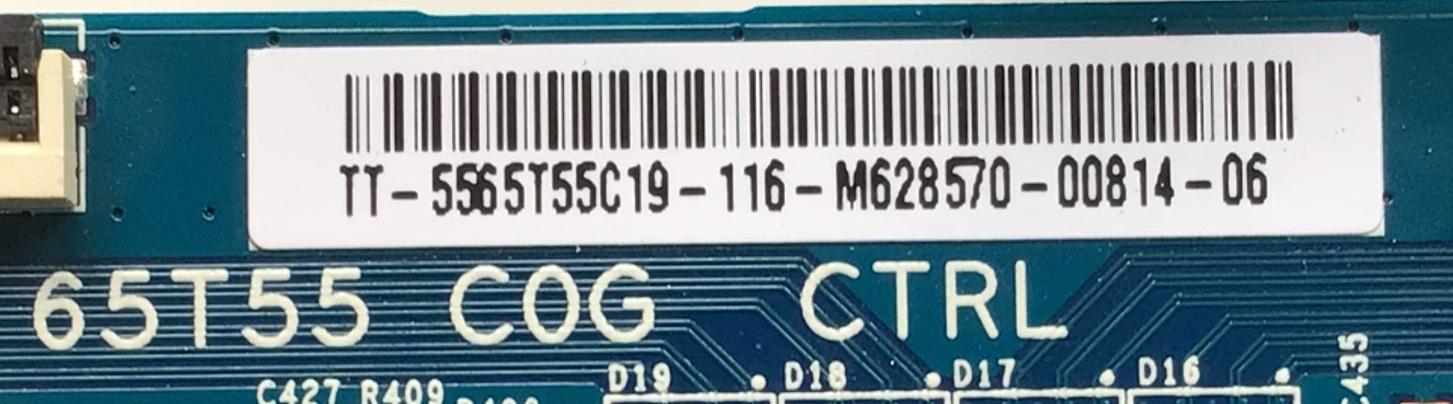 KIT DE TARJETAS PARA TV INSIGNIA / MAIN (G)XKCB02K060000X / 715GA715-M01-B00-005K / FUENTE (X)PLTVJI351XXB3 / 715G9187-P01-009-003S / T-CON 5565T55C19 / 65T55 C0G CTRL / PANEL TPT650UA-QVN07.U REV:S500W / DISPLAY T650QVN07.5 / MODELO NS-65DF710NA21 - Imagen 3